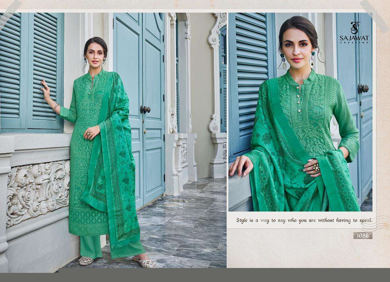 LAKHANVI VOL-2 BY SAJAWAT CREATION 1081 TO 1086 SERIES BEAUTIFUL SUITS COLLECTION BEAUTIFUL STYLISH FANCY COLORFUL CASUAL WEAR & ETHNIC WEAR PURE FAUX GEORGETTE DRESSES AT WHOLESALE PRICE
