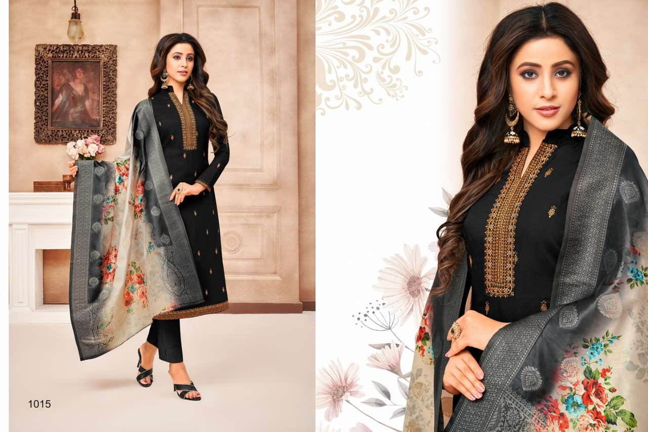 SHEHNAZ BY SAMAIRA FASHION 1008 TO 1015 SERIES DESIGNER SUITS COLLECTION BEAUTIFUL STYLISH FANCY COLORFUL PARTY WEAR & OCCASIONAL WEAR MUSLIN SILK WITH EMBROIDERY DRESSES AT WHOLESALE PRICE