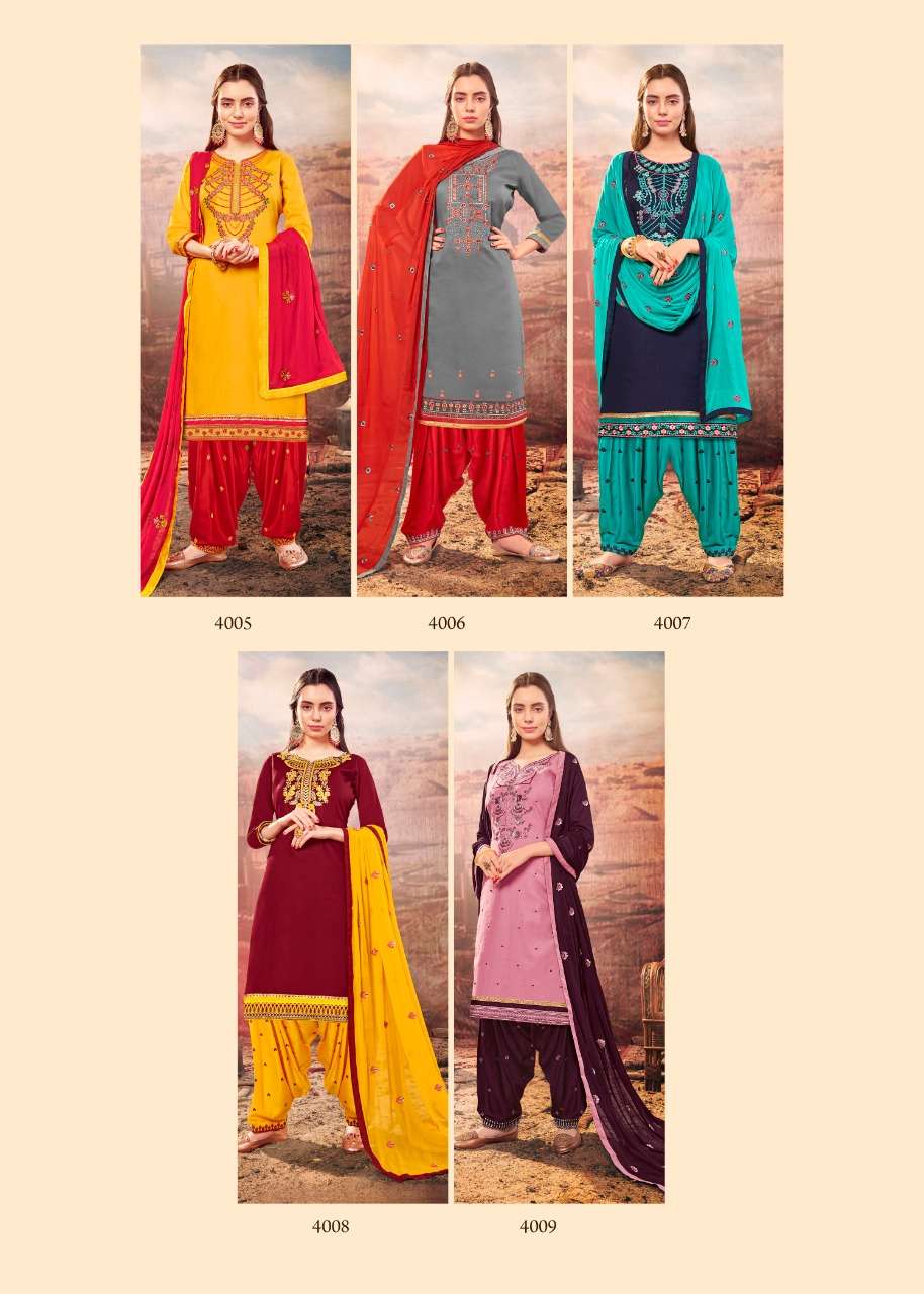 ORRLY VOL-2 BY ORRLY 4005 TO 4009 SERIES BEAUTIFUL STYLISH FANCY COLORFUL CASUAL WEAR & ETHNIC WEAR JAM SILK COTTON WITH EMBROIDERY DRESSES AT WHOLESALE PRICE