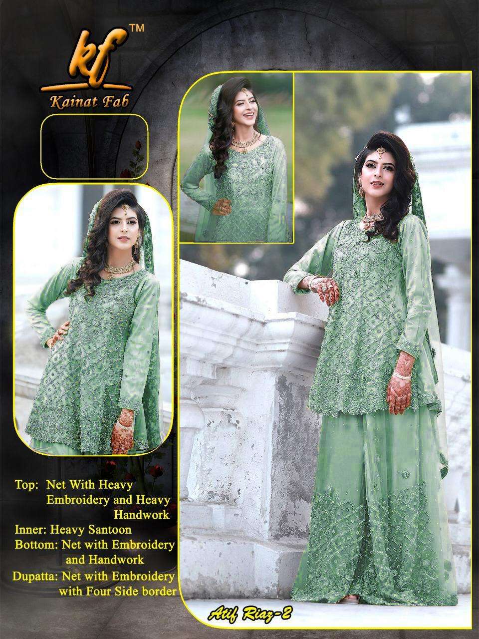 KAINAT VOL-3 BY KAINAT FAB A TO D SERIES BEAUTIFUL SHARARA SUITS STYLISH FANCY COLORFUL PARTY WEAR & ETHNIC WEAR NET WITH EMBROIDERY DRESSES AT WHOLESALE PRICE