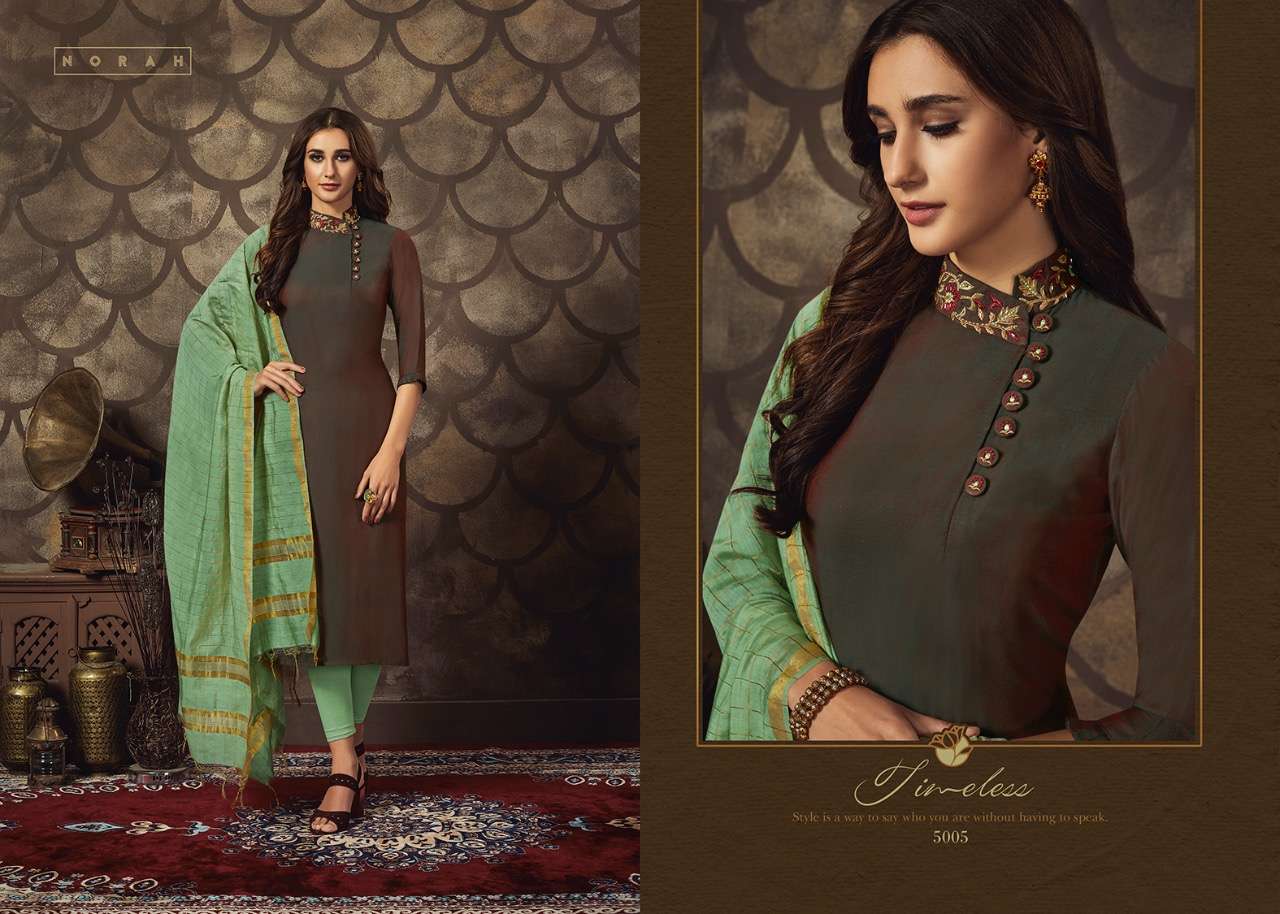 NIYATI BY NEHA AFSHION 5001 TO 5006 SERIES STYLISH FANCY BEAUTIFUL COLORFUL CASUAL WEAR & ETHNIC WEAR MUSLIN SILK WITH EMBROIDERY KURTIS AT WHOLESALE PRICE
