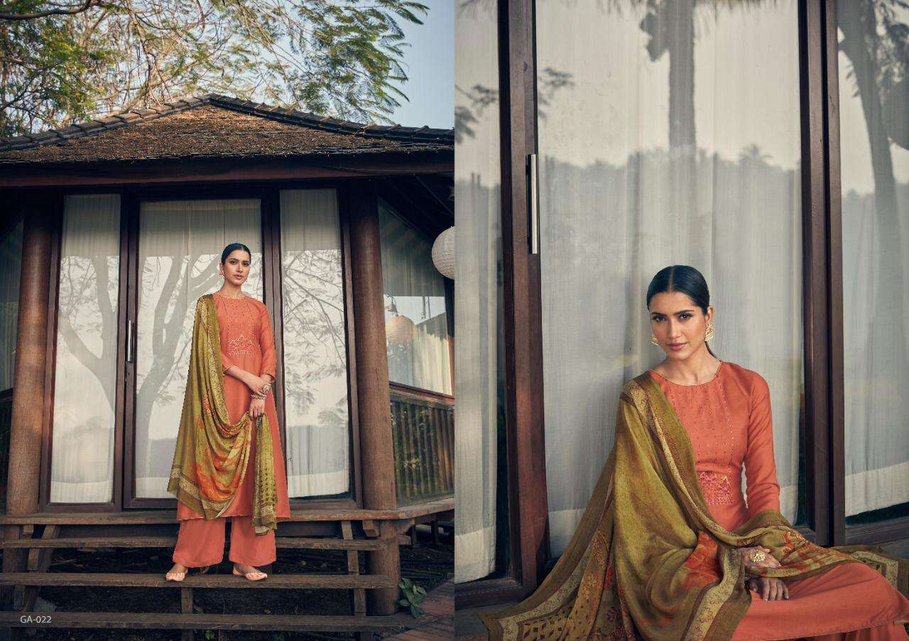 EMERALD BY ANGROOP PLUS 018 TO 023 SERIES BEAUTIFUL STYLISH SUITS FANCY COLORFUL CASUAL WEAR & ETHNIC WEAR & READY TO WEAR PURE JAM SILK COTTON PRINT WITH EMBROIDERED DRESSES AT WHOLESALE PRICE