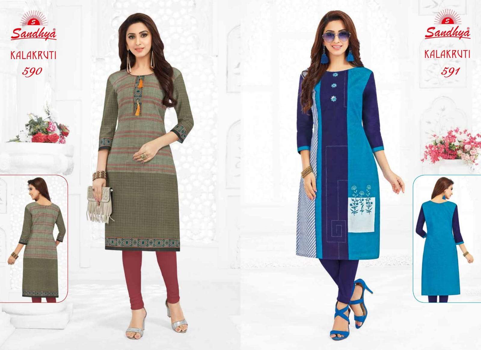 KALAKRUTI VOL-19 BY SANDHYA 581 TO 600 SERIES BEAUTIFUL COLORFUL STYLISH FANCY CASUAL WEAR & ETHNIC WEAR & READY TO WEAR PURE COTTON PRINTED KURTIS AT WHOLESALE PRICE