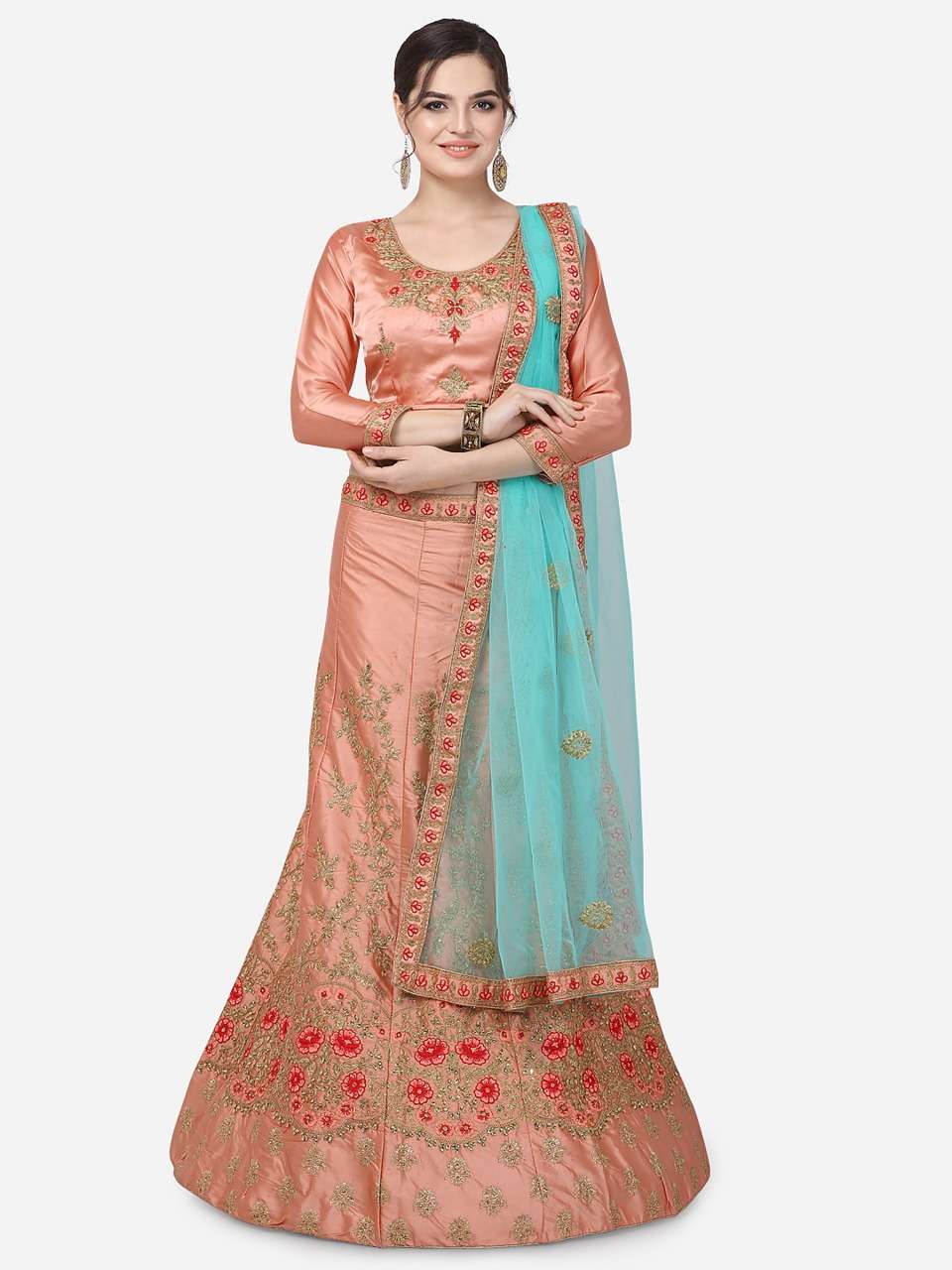 TOSHI BY FASHID WHOLESALE 1001 TO 1004 SERIES AS INDIAN DESIGNER TRADITIONAL WEAR COLLECTION BEAUTIFUL STYLISH FANCY COLORFUL PARTY WEAR & OCCASIONAL WEAR NET LEHENGAS AT WHOLESALE PRICE