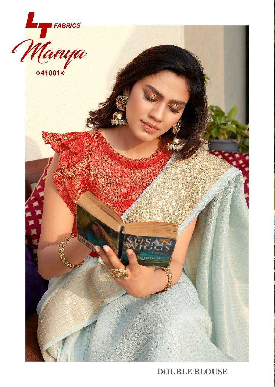 Manya By LT Fabrics 41001 To 41005 Series Indian Traditional Wear Collection Beautiful Stylish Fancy Colorful Party Wear & Occasional Wear Patola Silk Sarees At Wholesale Price