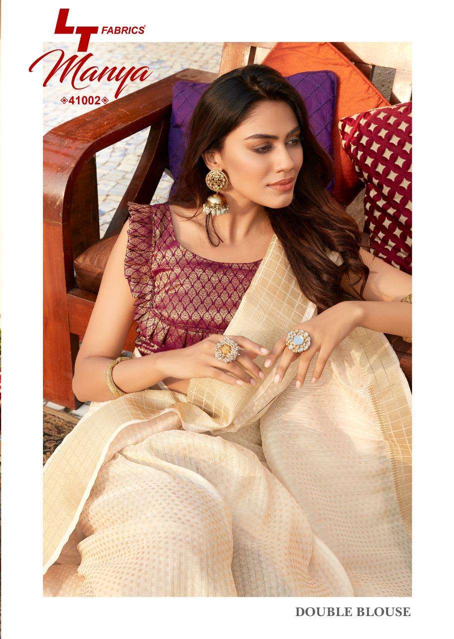 Manya By LT Fabrics 41001 To 41005 Series Indian Traditional Wear Collection Beautiful Stylish Fancy Colorful Party Wear & Occasional Wear Patola Silk Sarees At Wholesale Price