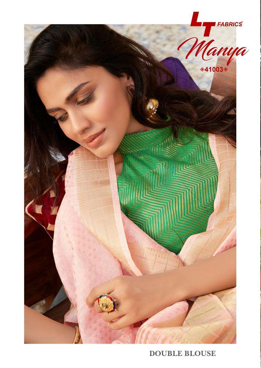 Manya By LT Fabrics 41001 To 41005 Series Indian Traditional Wear Collection Beautiful Stylish Fancy Colorful Party Wear & Occasional Wear Patola Silk Sarees At Wholesale Price