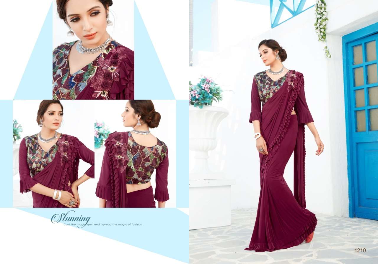 SILVER PEARLS BY NIHARIKA FASHION 1201 TO 1212 SERIES INDIAN BEAUTIFUL TRADITIONAL WEAR COLLECTION COLORFUL STYLISH PARTY WEAR & OCCASIONAL WEAR FANCY SAREES AT WHOLESALE PRICE