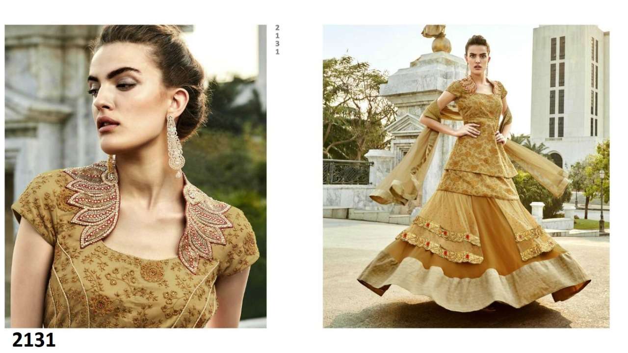ELEGANCE NX BY KHWAAB INDIAN DESIGNER TRADITIONAL WEAR COLLECTION BEAUTIFUL STYLISH FANCY COLORFUL PARTY WEAR & OCCASIONAL WEAR PURE GEORGETTE/SILK LEHENGAS AT WHOLESALE PRICE