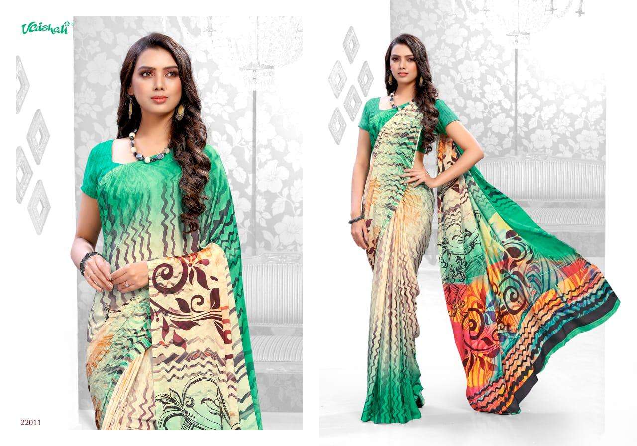 MAYRAA CRAPE VOL-12 BY VAISHALI FASHION 22001 TO 22017 SERIES INDIAN TRADITIONAL WEAR COLLECTION BEAUTIFUL STYLISH FANCY COLORFUL PARTY WEAR & OCCASIONAL WEAR DIGITAL CRAPE PRINTED SAREES AT WHOLESALE PRICE