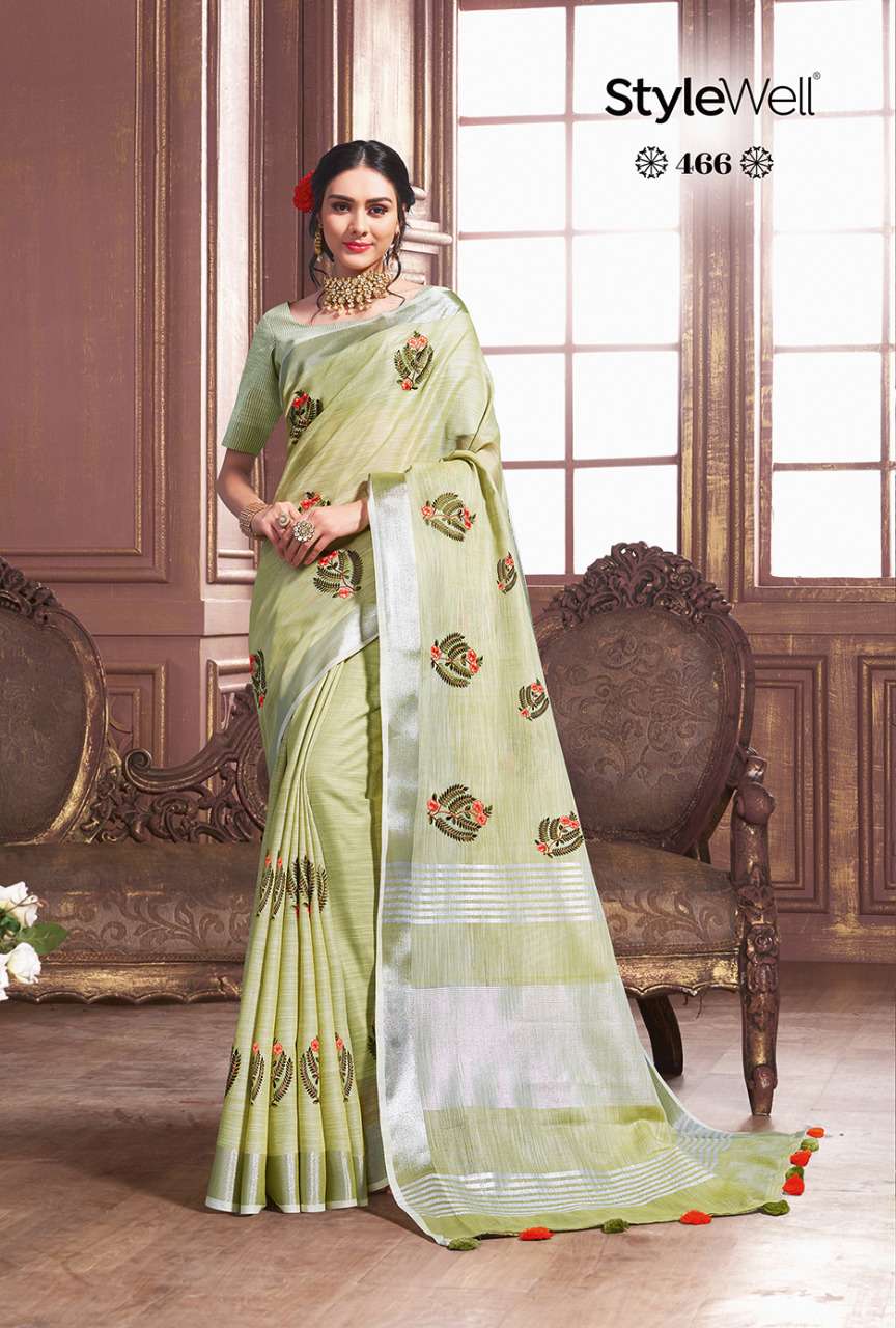 KAVYA VOL-2 BY STYLEWELL 461 TO 467 SERIES INDIAN TRADITIONAL WEAR COLLECTION BEAUTIFUL STYLISH FANCY COLORFUL PARTY WEAR & OCCASIONAL WEAR FANCY SAREES AT WHOLESALE PRICE