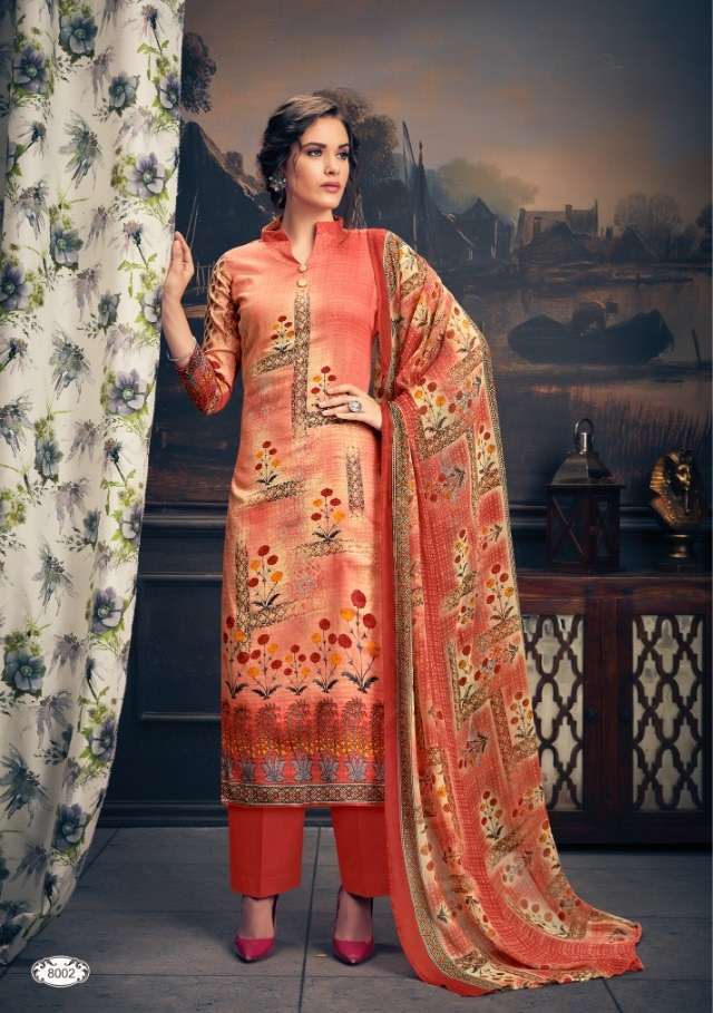 NOORY VOL-8 BY VIJAYA FASHION 8001 TO 8010 SERIES BEAUTIFUL STYLISH FANCY COLORFUL CASUAL WEAR & ETHNIC WEAR JAM SILK COTTON DRESSES AT WHOLESALE PRICE