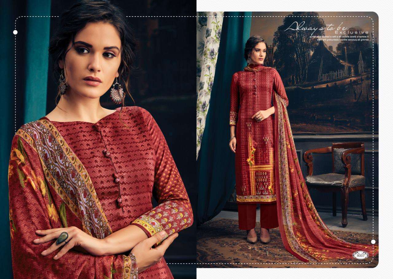 NOORY VOL-8 BY VIJAYA FASHION 8001 TO 8010 SERIES BEAUTIFUL STYLISH FANCY COLORFUL CASUAL WEAR & ETHNIC WEAR JAM SILK COTTON DRESSES AT WHOLESALE PRICE