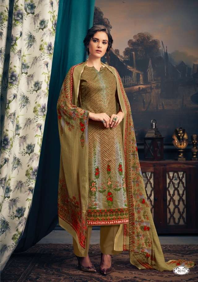 NOORY VOL-8 BY VIJAYA FASHION 8001 TO 8010 SERIES BEAUTIFUL STYLISH FANCY COLORFUL CASUAL WEAR & ETHNIC WEAR JAM SILK COTTON DRESSES AT WHOLESALE PRICE