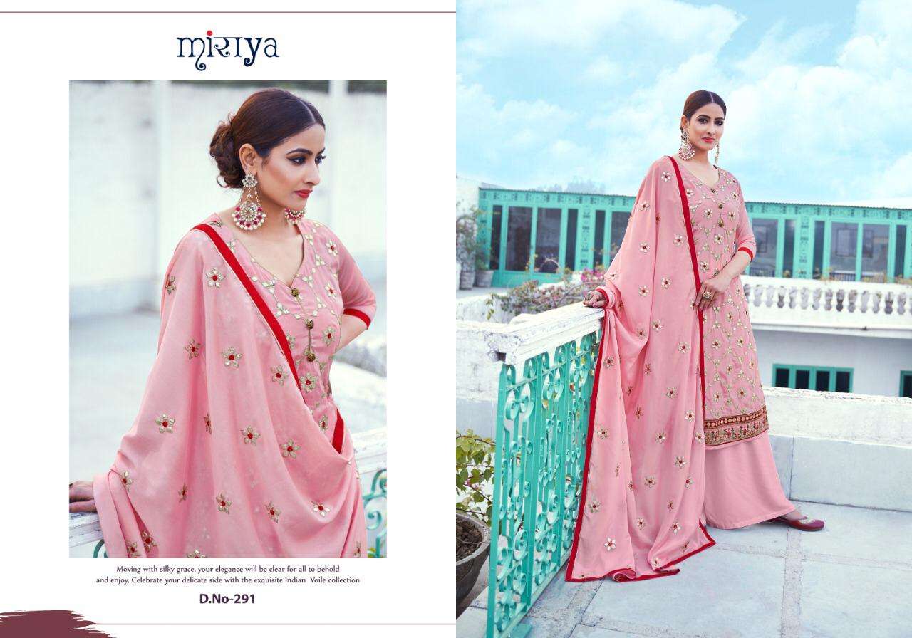 MIRAYA VOL-13 BY ALOK SUITS 291 TO 296 SERIES BEAUTIFUL STYLISH SHARARA SUITS FANCY COLORFUL CASUAL WEAR & ETHNIC WEAR & READY TO WEAR CHINON WITH GOTA WORK DRESSES AT WHOLESALE PRICE