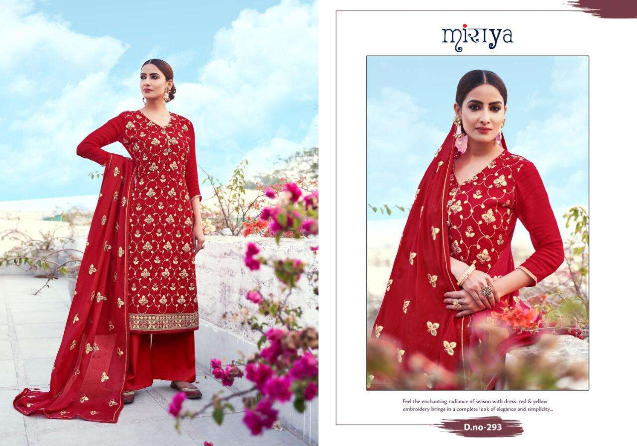 MIRAYA VOL-13 BY ALOK SUITS 291 TO 296 SERIES BEAUTIFUL STYLISH SHARARA SUITS FANCY COLORFUL CASUAL WEAR & ETHNIC WEAR & READY TO WEAR CHINON WITH GOTA WORK DRESSES AT WHOLESALE PRICE