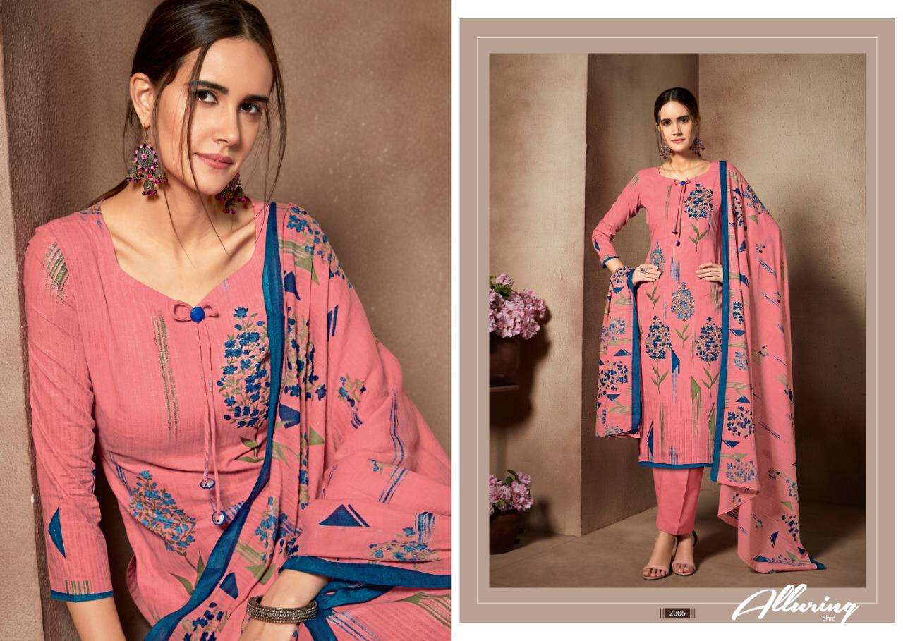 NIRJA VOL-2 BY VIJAYA FASHION 2001 TO 2010 SERIES DESIGNER BEAUTIFUL STYLISH FANCY COLORFUL CASUAL WEAR & ETHNIC WEAR & READY TO WEAR CAMBRIC PRINTED DRESSES AT WHOLESALE PRICE
