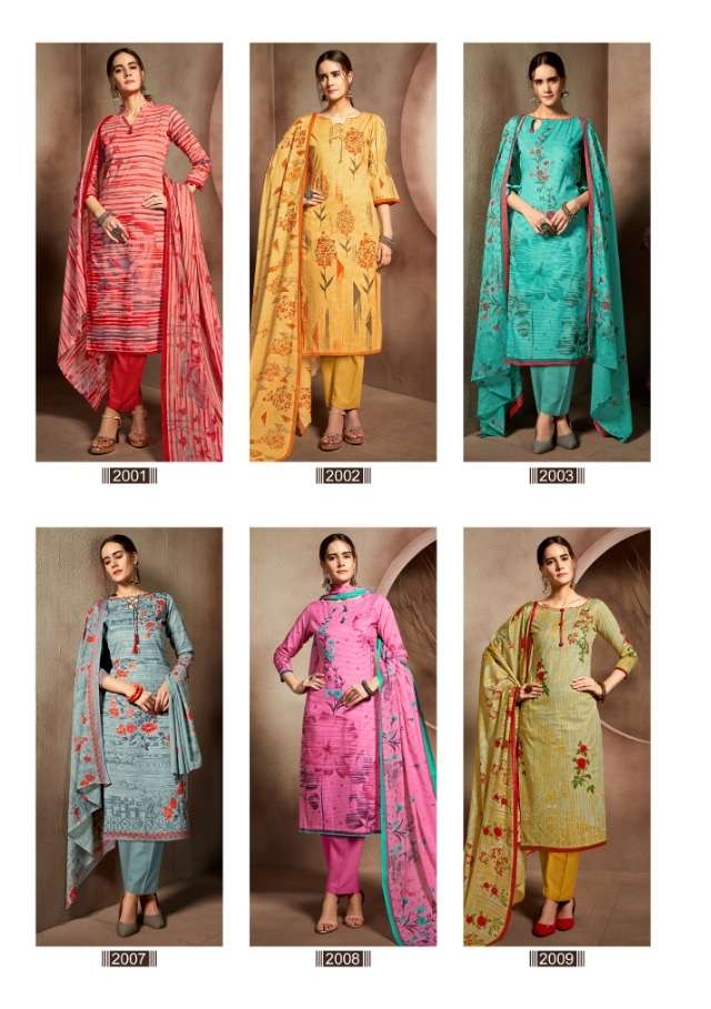 NIRJA VOL-2 BY VIJAYA FASHION 2001 TO 2010 SERIES DESIGNER BEAUTIFUL STYLISH FANCY COLORFUL CASUAL WEAR & ETHNIC WEAR & READY TO WEAR CAMBRIC PRINTED DRESSES AT WHOLESALE PRICE