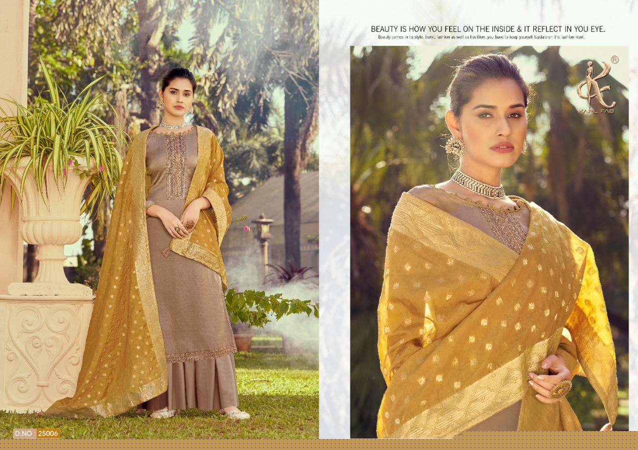 ITALIAN BY KAPIL FAB 25001 TO 25006 SERIES BEAUTIFUL STYLISH SHARARA SUITS FANCY COLORFUL CASUAL WEAR & ETHNIC WEAR & READY TO WEAR MINI SILK WITH SELF EMBROIDERY DRESSES AT WHOLESALE PRICE