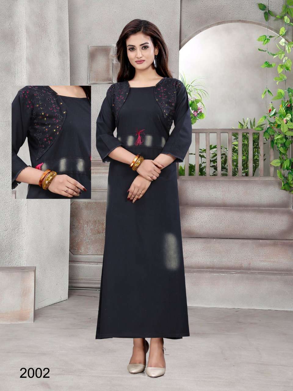 DIYA VOL-2 BY PRIVAA 2001 TO 2006 SERIES BEAUTIFUL STYLISH COLORFUL FANCY PARTY WEAR & ETHNIC WEAR & READY TO WEAR DENIM GOWNS AT WHOLESALE PRICE