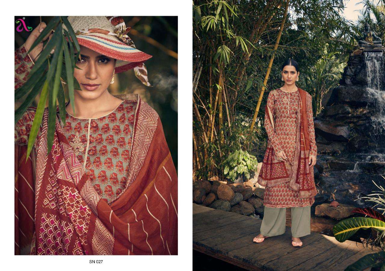 ANNABEL BY ANGROOP PLUS 027 TO 032 SERIES BEAUTIFUL STYLISH FANCY COLORFUL CASUAL WEAR & ETHNIC WEAR PURE JAM COTTON SATIN PRINTED DRESSES AT WHOLESALE PRICE