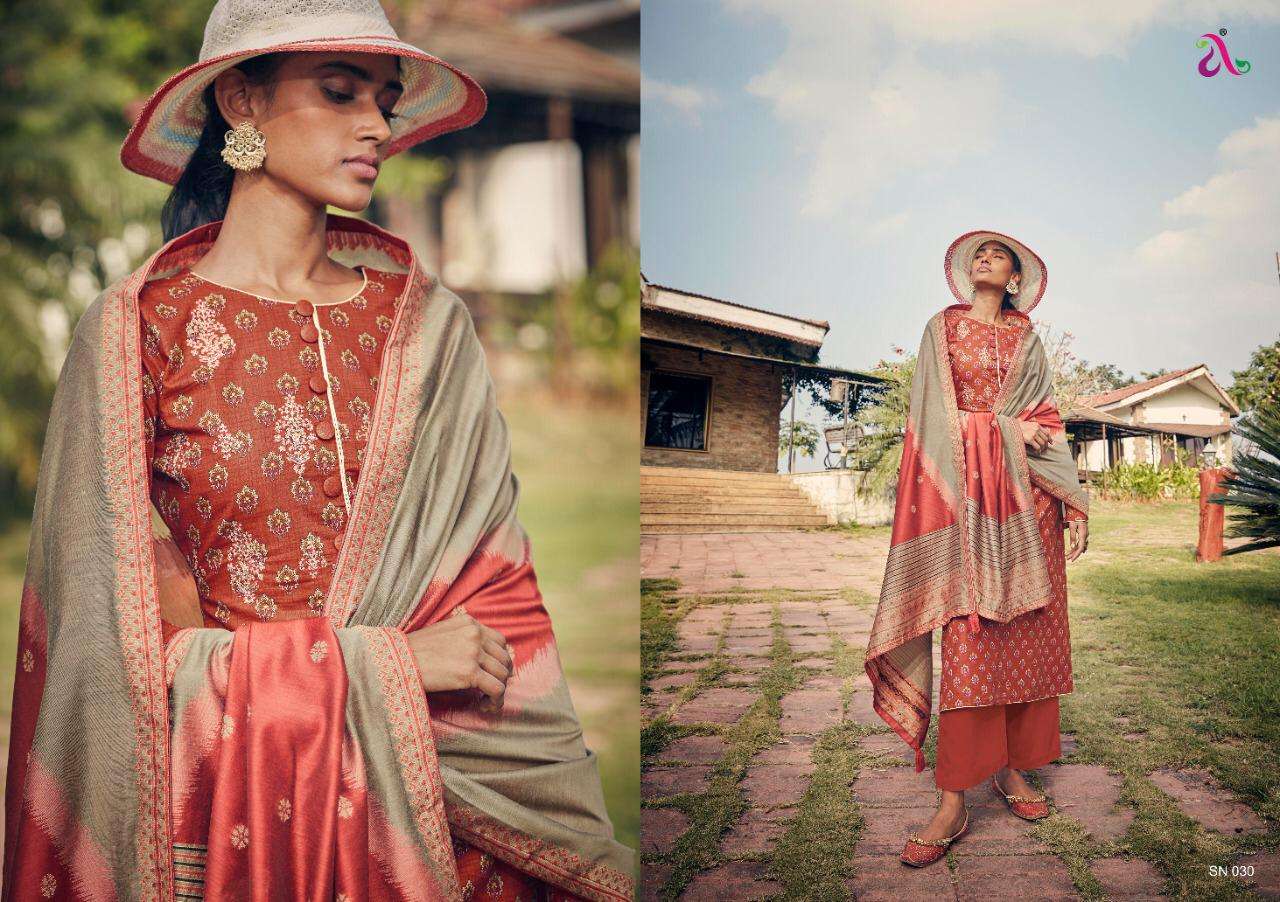ANNABEL BY ANGROOP PLUS 027 TO 032 SERIES BEAUTIFUL STYLISH FANCY COLORFUL CASUAL WEAR & ETHNIC WEAR PURE JAM COTTON SATIN PRINTED DRESSES AT WHOLESALE PRICE