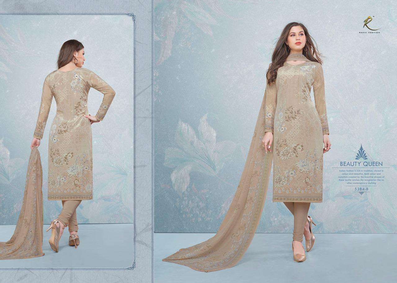 CANDY LONG SUIT 5384 SERIES BY RAKHI FASHION 5384-A TO 5387-B SERIES BEAUTIFUL STYLISH FANCY COLORFUL CASUAL WEAR & ETHNIC WEAR CREPE PRINTED DRESSES AT WHOLESALE PRICE