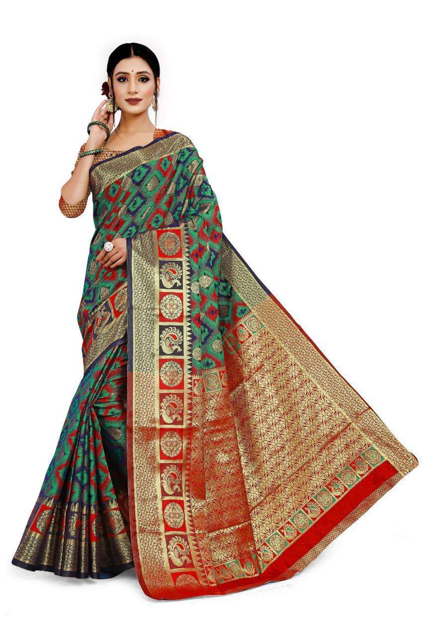 SAMAYA VOL-2 BY VIVEK CREATION 01 TO 06 SERIES INDIAN TRADITIONAL WEAR COLLECTION BEAUTIFUL STYLISH FANCY COLORFUL PARTY WEAR & OCCASIONAL WEAR SOFT COTTON SILK SAREES AT WHOLESALE PRICE