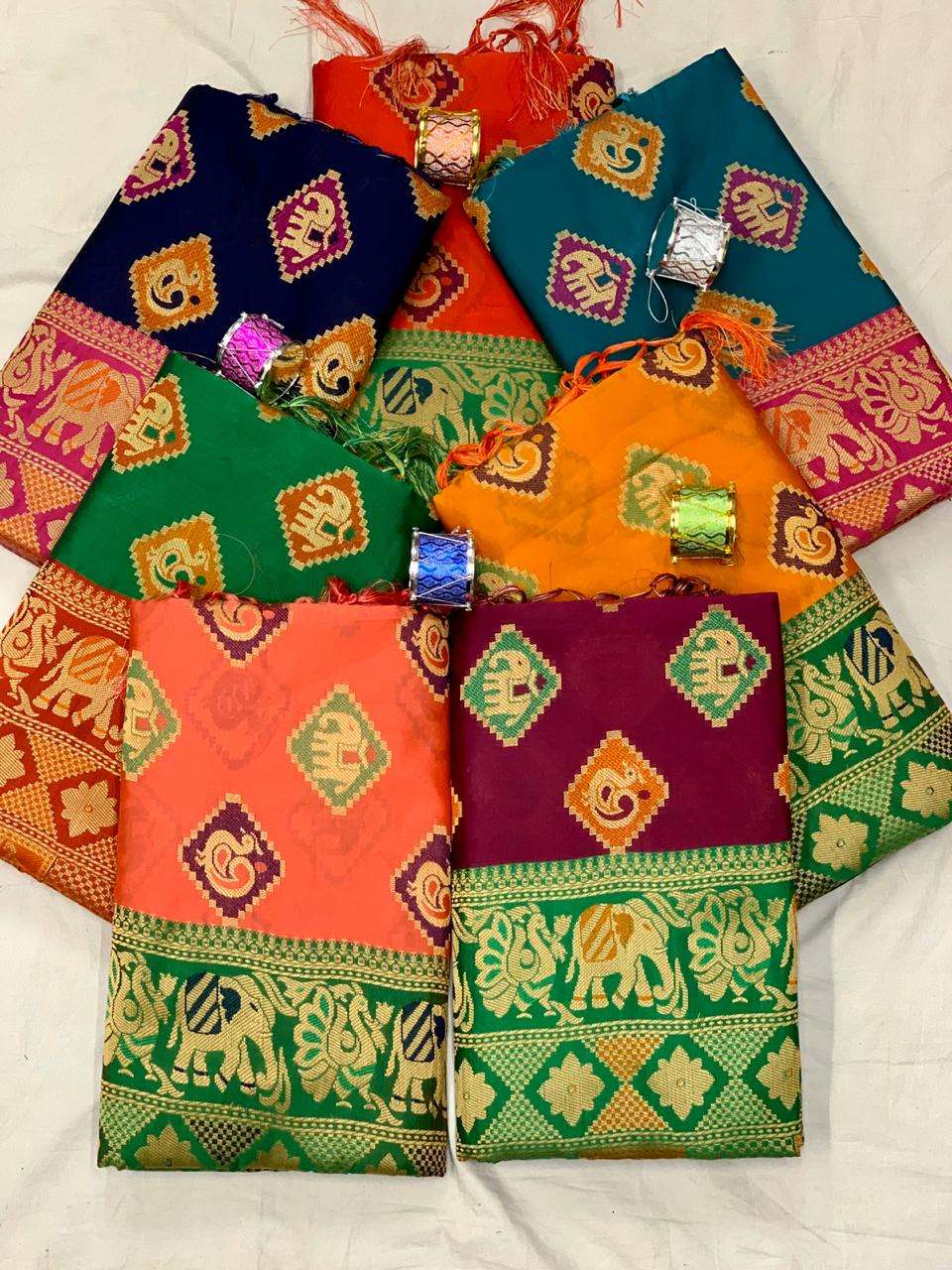 SUNNY PATOLA BY FASHID WHOLESALE 01 TO 07 SERIES INDIAN TRADITIONAL WEAR COLLECTION BEAUTIFUL STYLISH FANCY COLORFUL PARTY WEAR & OCCASIONAL WEAR LICHI SILK SAREES AT WHOLESALE PRICE