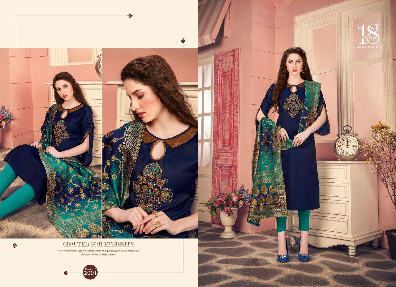 ODHNI VOL-2 BY 18 ATTITUDE 2001 TO 2006 SERIES STYLISH FANCY COLORFUL COLLECTION CASUAL WEAR & ETHNIC WEAR REMI LINEN SARTIN KURTIS AT WHOLESALE PRICE