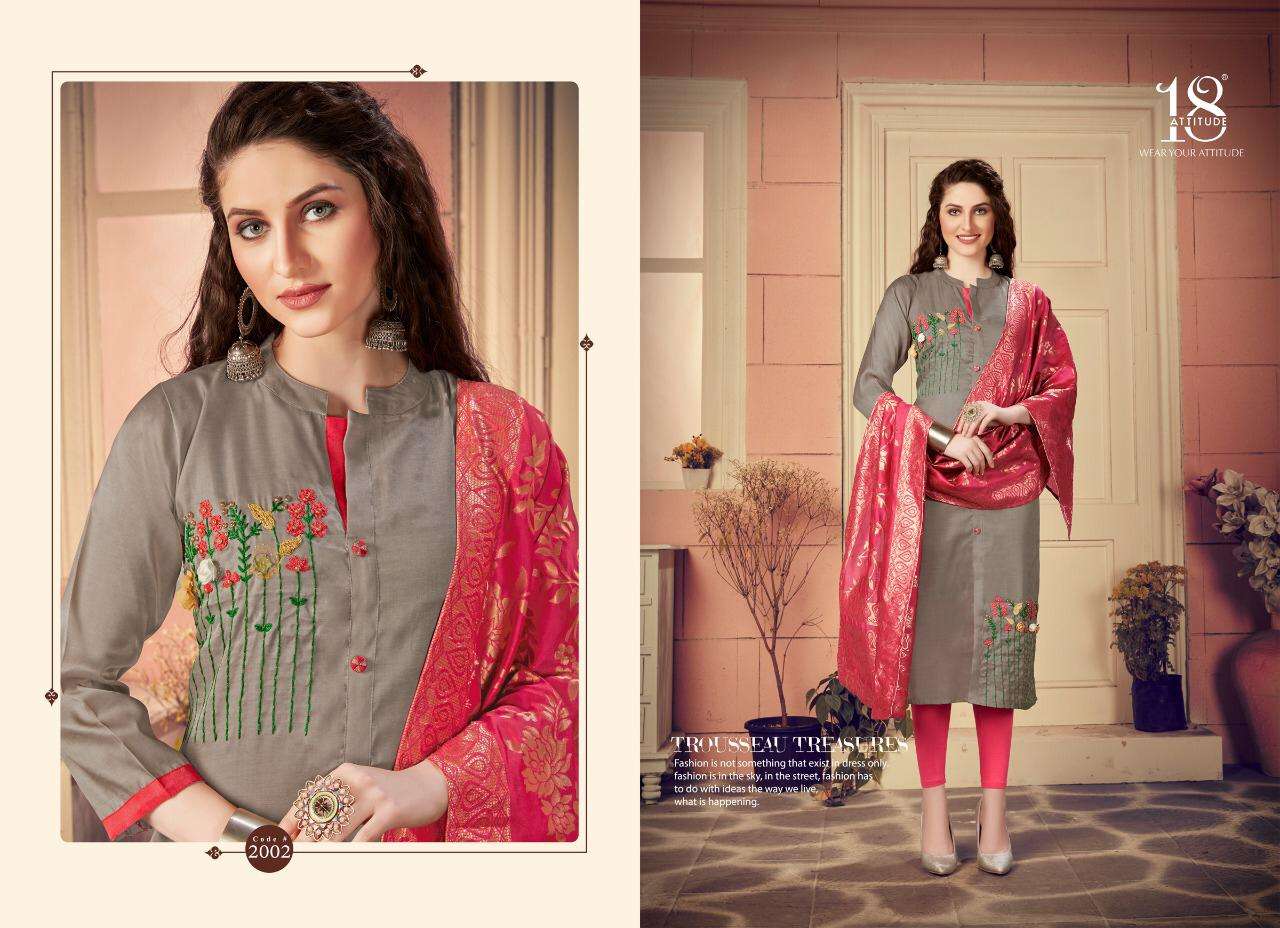 ODHNI VOL-2 BY 18 ATTITUDE 2001 TO 2006 SERIES STYLISH FANCY COLORFUL COLLECTION CASUAL WEAR & ETHNIC WEAR REMI LINEN SARTIN KURTIS AT WHOLESALE PRICE