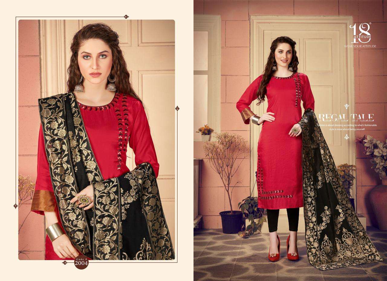 ODHNI VOL-2 BY 18 ATTITUDE 2001 TO 2006 SERIES STYLISH FANCY COLORFUL COLLECTION CASUAL WEAR & ETHNIC WEAR REMI LINEN SARTIN KURTIS AT WHOLESALE PRICE