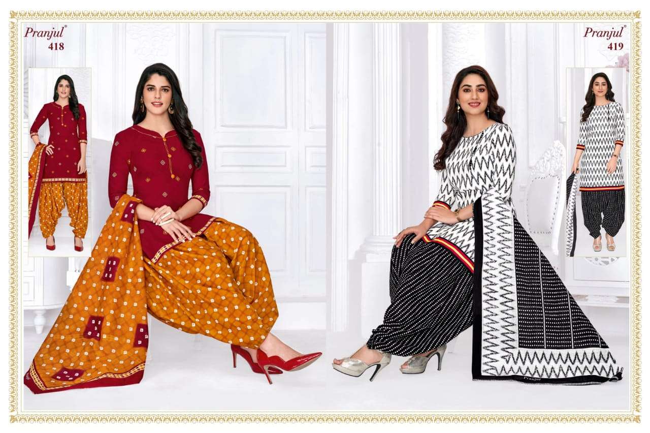 PRIYANKA VOL-4 BY PRANJUL 401 TO 456 SERIES BEAUTIFUL SUITS COLORFUL STYLISH FANCY CASUAL WEAR & ETHNIC WEAR COTTON PRINTED DRESSES AT WHOLESALE PRICE