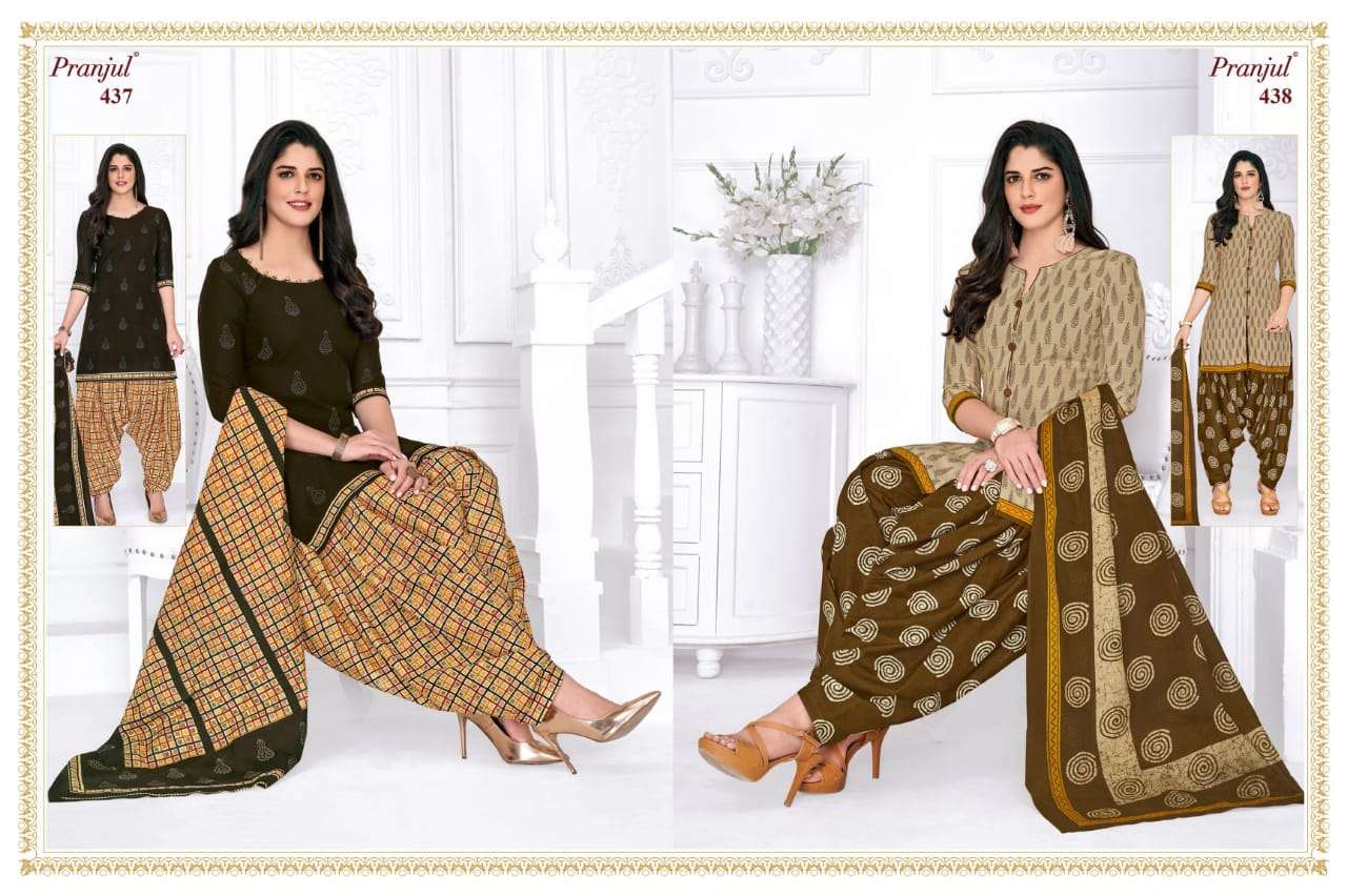 PRIYANKA VOL-4 BY PRANJUL 401 TO 456 SERIES BEAUTIFUL SUITS COLORFUL STYLISH FANCY CASUAL WEAR & ETHNIC WEAR COTTON PRINTED DRESSES AT WHOLESALE PRICE