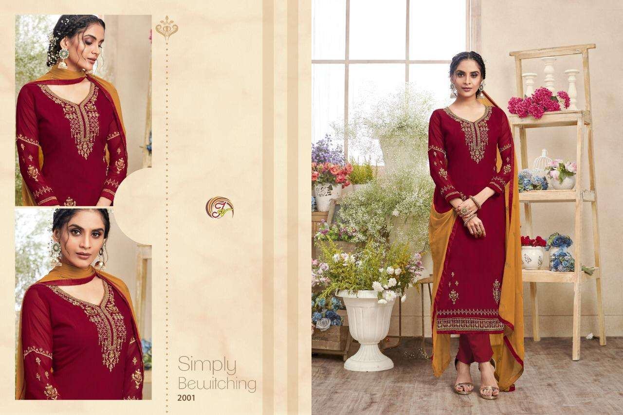FANTASTIC COLLECTION BY JAY VASUDEV NX 2001 TO 2005 SERIES BEAUTIFUL SUITS COLORFUL STYLISH FANCY CASUAL WEAR & ETHNIC WEAR PREMIUM GEORGETTE WITH EMBROIDERY DRESSES AT WHOLESALE PRICE