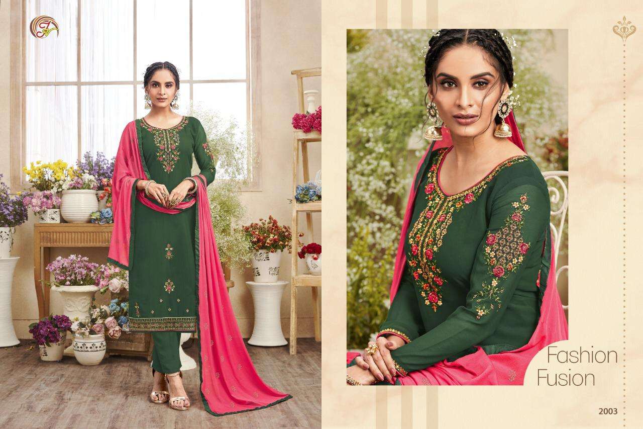FANTASTIC COLLECTION BY JAY VASUDEV NX 2001 TO 2005 SERIES BEAUTIFUL SUITS COLORFUL STYLISH FANCY CASUAL WEAR & ETHNIC WEAR PREMIUM GEORGETTE WITH EMBROIDERY DRESSES AT WHOLESALE PRICE