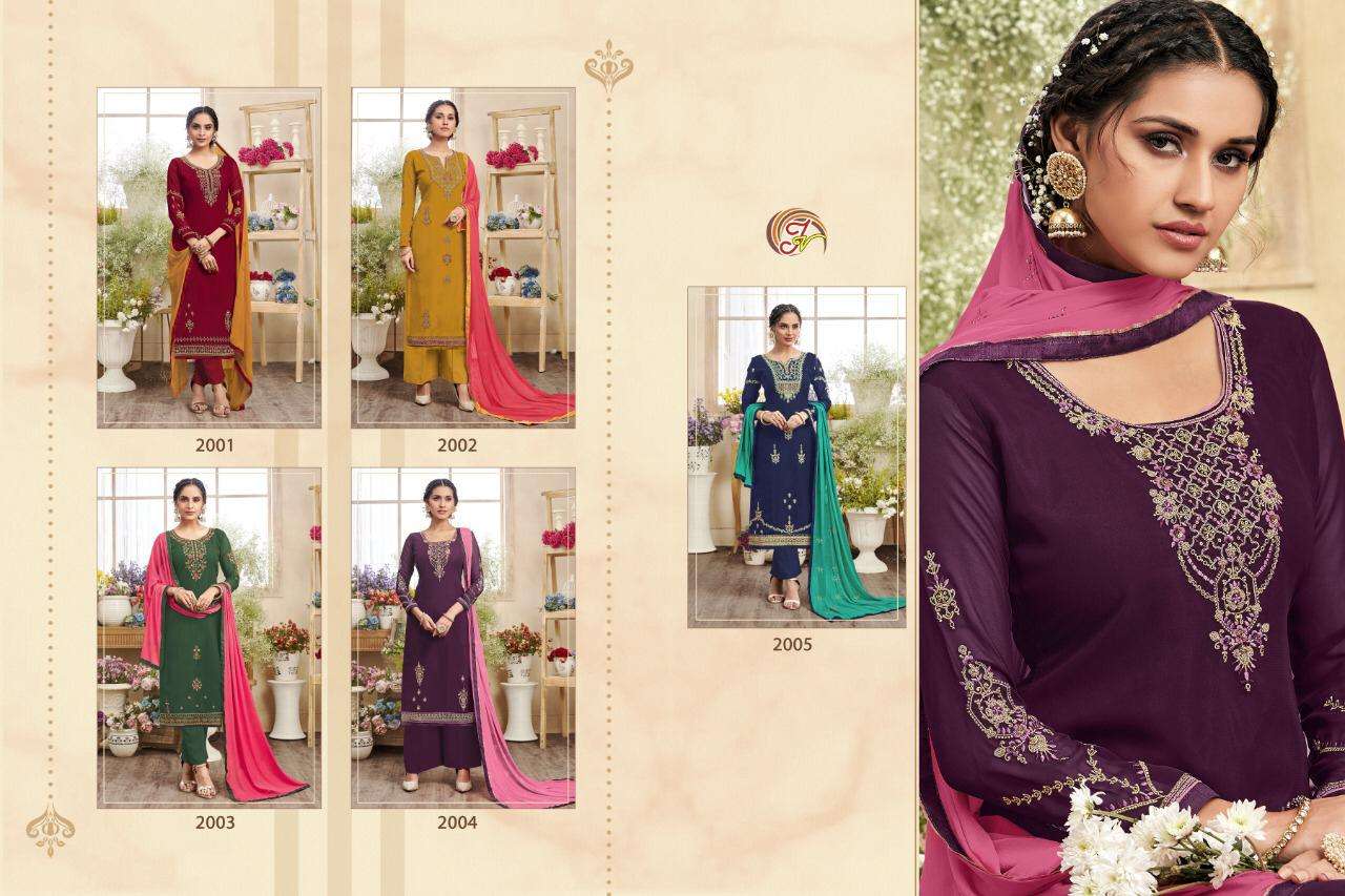 FANTASTIC COLLECTION BY JAY VASUDEV NX 2001 TO 2005 SERIES BEAUTIFUL SUITS COLORFUL STYLISH FANCY CASUAL WEAR & ETHNIC WEAR PREMIUM GEORGETTE WITH EMBROIDERY DRESSES AT WHOLESALE PRICE