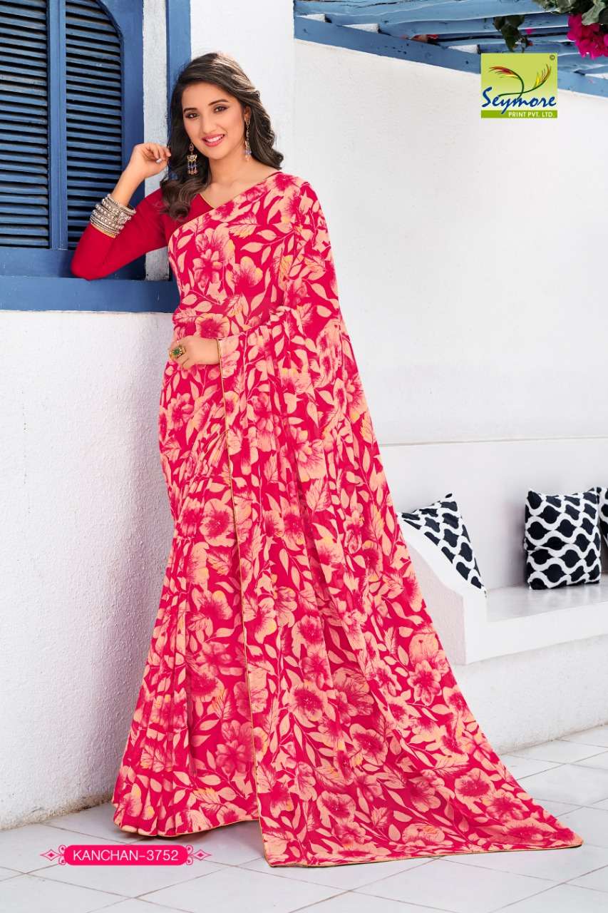 KANCHAN VOL-9 PART 2 BY SEYMORE PRINTS 3747 TO 3556 SERIES INDIAN TRADITIONAL WEAR COLLECTION BEAUTIFUL STYLISH FANCY COLORFUL PARTY WEAR & OCCASIONAL WEAR FANCY PRINTED SAREES AT WHOLESALE PRICE
