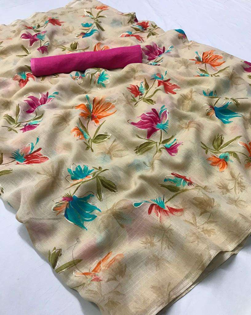 RISHIKA SILK BY RAJ YOG 01 TO 04 SERIES INDIAN TRADITIONAL WEAR COLLECTION BEAUTIFUL STYLISH FANCY COLORFUL PARTY WEAR & OCCASIONAL WEAR PURE LINEN SAREES AT WHOLESALE PRICE