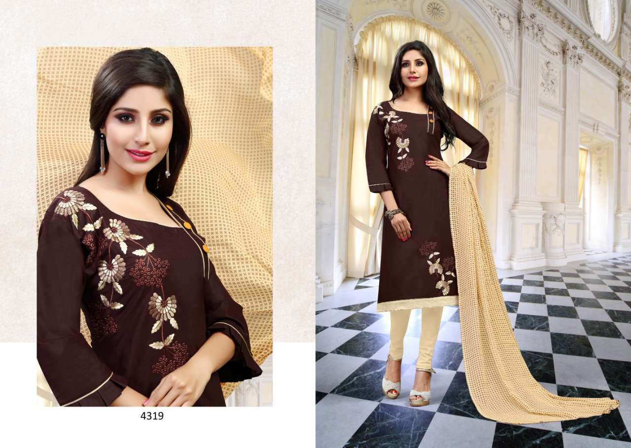 MEMSAB VOL-43 BY BEST CHOICE 4313 TO 4324 SERIES BEAUTIFUL STYLISH FANCY COLORFUL CASUAL WEAR & ETHNIC WEAR SEMI LAWN COTTON DRESSES AT WHOLESALE PRICE