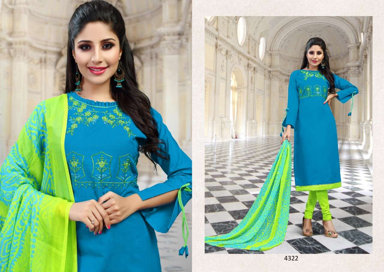 MEMSAB VOL-43 BY BEST CHOICE 4313 TO 4324 SERIES BEAUTIFUL STYLISH FANCY COLORFUL CASUAL WEAR & ETHNIC WEAR SEMI LAWN COTTON DRESSES AT WHOLESALE PRICE
