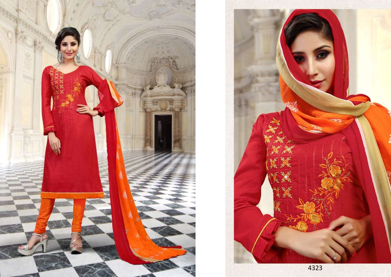MEMSAB VOL-43 BY BEST CHOICE 4313 TO 4324 SERIES BEAUTIFUL STYLISH FANCY COLORFUL CASUAL WEAR & ETHNIC WEAR SEMI LAWN COTTON DRESSES AT WHOLESALE PRICE