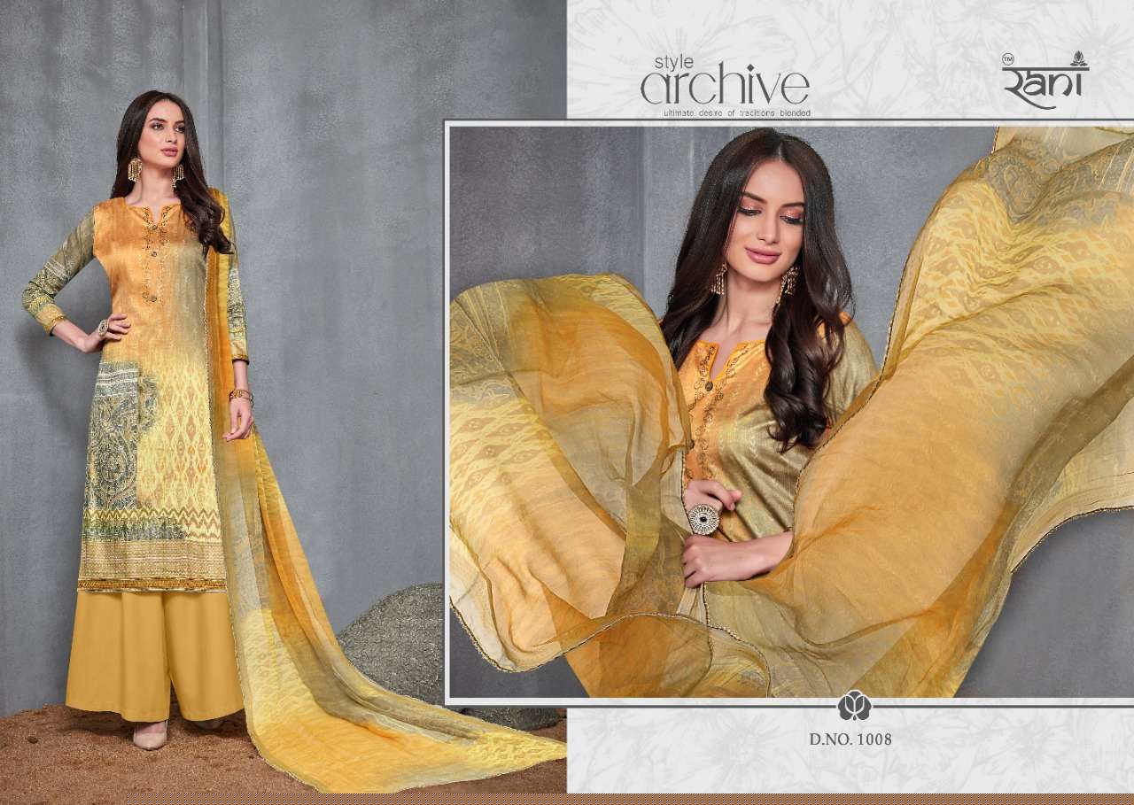 ZARA BY RANI PRINT 1001 TO 1008 SERIES BEAUTIFUL STYLISH SHARARA SUITS FANCY COLORFUL CASUAL WEAR & ETHNIC WEAR & READY TO WEAR JAM SATIN DIGITAL PRINTED DRESSES AT WHOLESALE PRICE