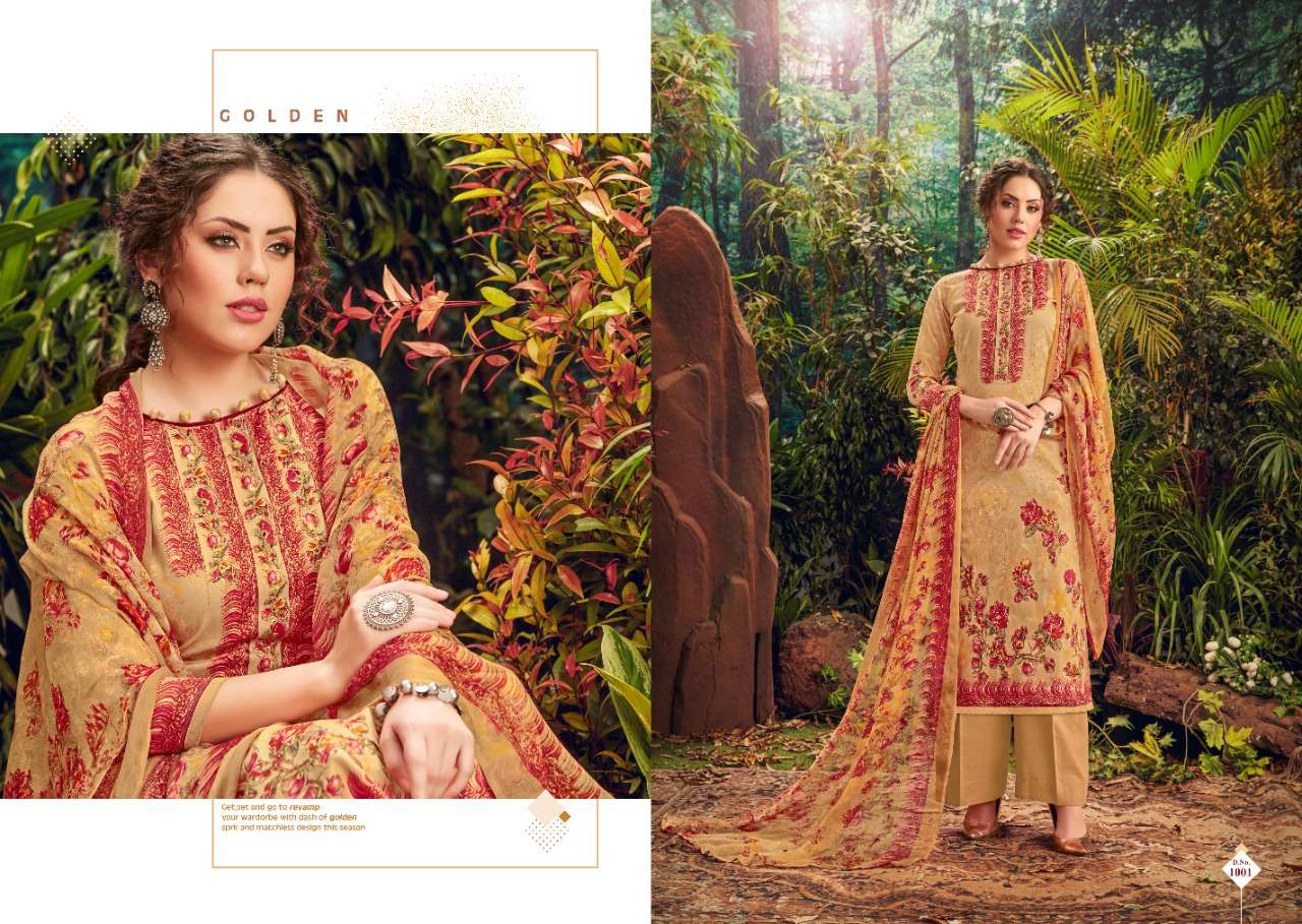 KAIRA BY VIJAYA FASHION 1001 TO 1010 SERIES BEAUTIFUL STYLISH SHARARA SUITS FANCY COLORFUL CASUAL WEAR & ETHNIC WEAR & READY TO WEAR CAMBRIC PRINTED DRESSES AT WHOLESALE PRICE