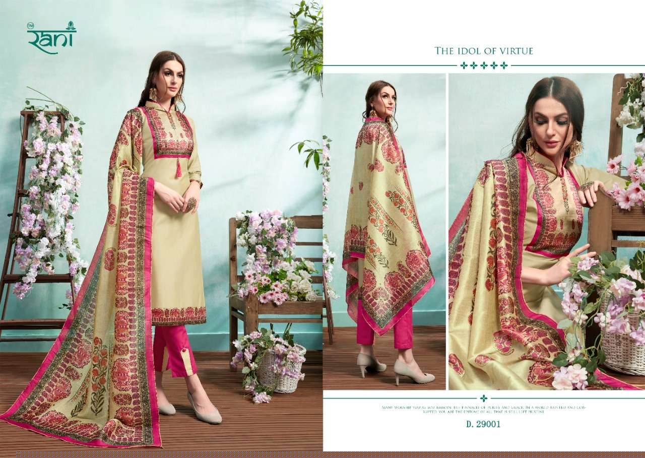 SPANISH VOL-9 BY RANI FASHION 29001 TO 29010 SERIES INDIAN TRADITIONAL WEAR COLLECTION BEAUTIFUL STYLISH FANCY COLORFUL PARTY WEAR & OCCASIONAL WEAR HEAVY JAM SATIN PRINTED DRESSES AT WHOLESALE PRICE