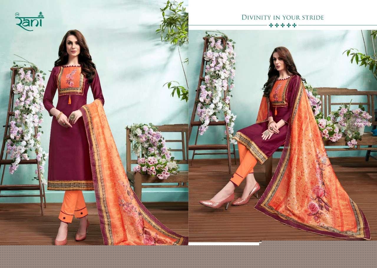 SPANISH VOL-9 BY RANI FASHION 29001 TO 29010 SERIES INDIAN TRADITIONAL WEAR COLLECTION BEAUTIFUL STYLISH FANCY COLORFUL PARTY WEAR & OCCASIONAL WEAR HEAVY JAM SATIN PRINTED DRESSES AT WHOLESALE PRICE