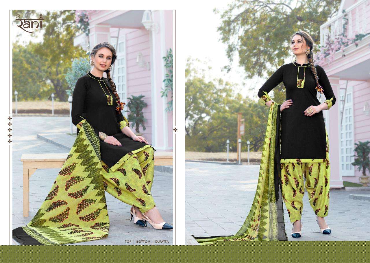 SILK PATIYALA VOL-24 BY RANI FASHION 24001 TO 24013 SERIES DESIGNER PATIYALA SUITS COLLECTION BEAUTIFUL STYLISH FANCY COLORFUL PARTY WEAR & ETHNIC WEAR HEAVY GLACE COTTON DRESSES AT WHOLESALE PRICE