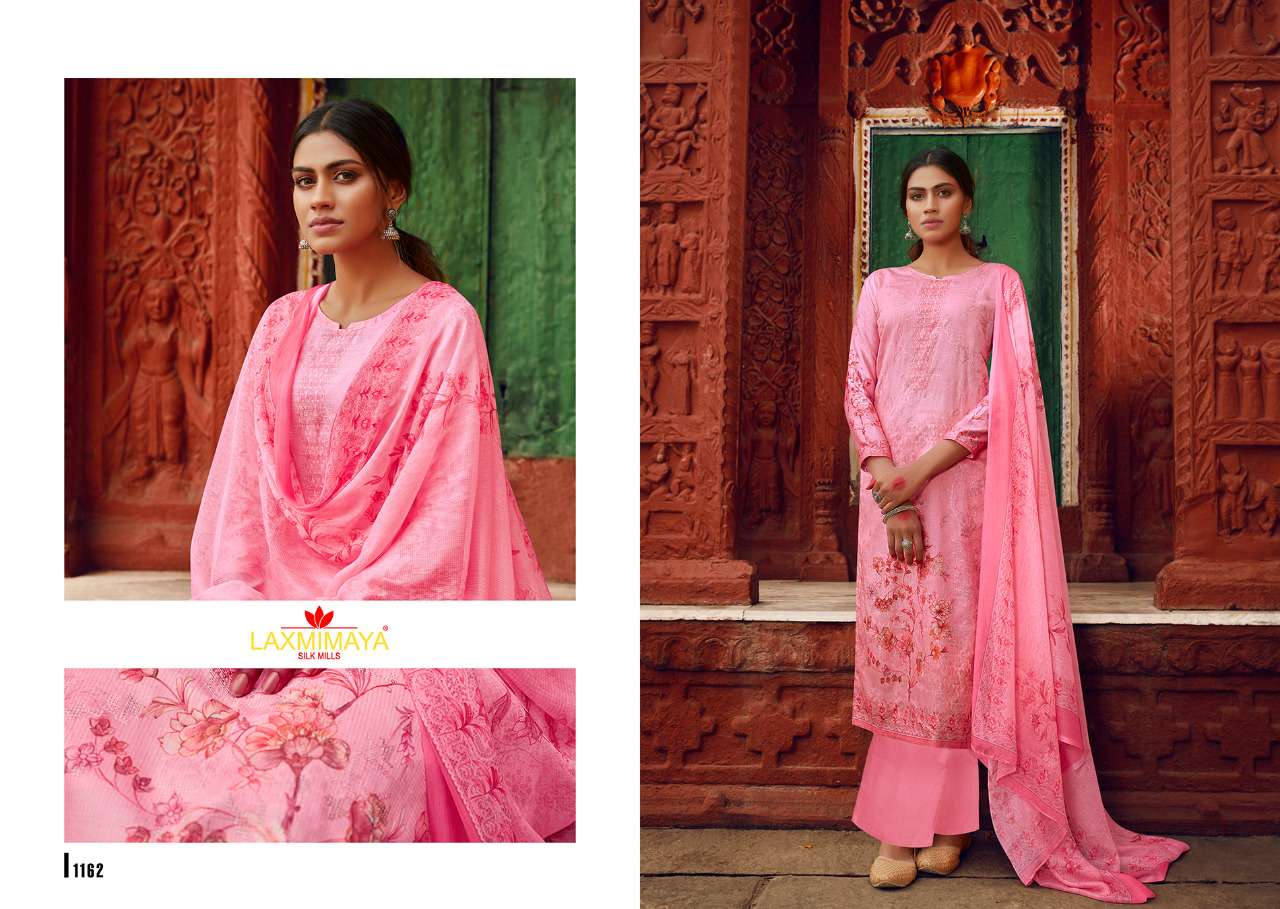KAASHI BY LAXMIMAYA SILK MILLS 1160 TO 1167 SERIES BEAUTIFUL SUITS STYLISH FANCY COLORFUL PARTY WEAR & OCCASIONAL WEAR PURE JAM DIGITAL PRINTED DRESSES AT WHOLESALE PRICE