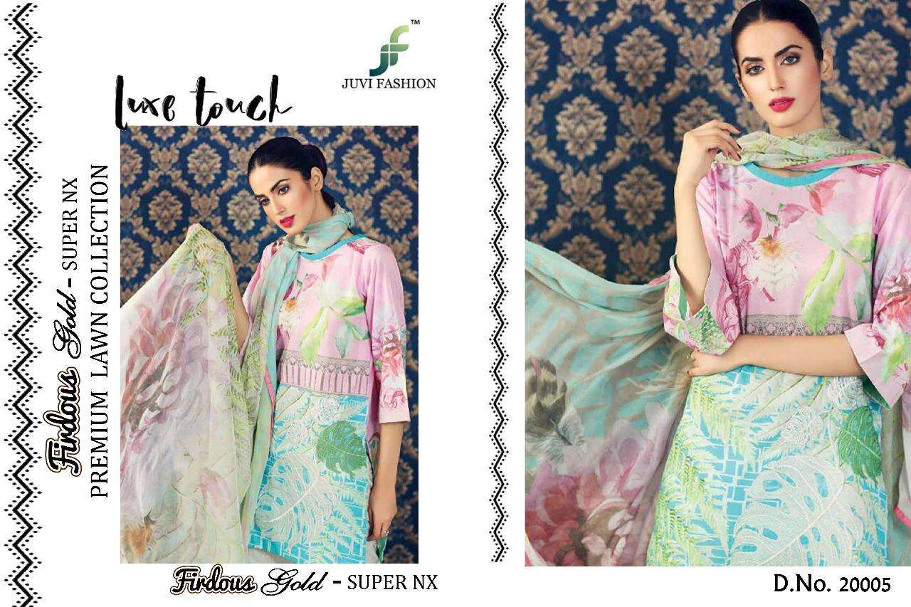 FIRDOUS GOLD SUPER NX BY JUVI FASHION BEAUTIFUL SUITS STYLISH FANCY COLORFUL PARTY WEAR & ETHNIC WEAR COTTON SATIN DRESSES AT WHOLESALE PRICE