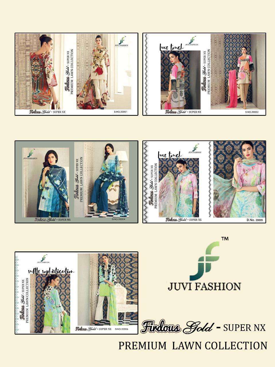 FIRDOUS GOLD SUPER NX BY JUVI FASHION BEAUTIFUL SUITS STYLISH FANCY COLORFUL PARTY WEAR & ETHNIC WEAR COTTON SATIN DRESSES AT WHOLESALE PRICE